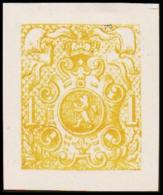 1866. Weapon.1 CENT. Essay. Yellow. (Michel: 20) - JF194648 - Proofs & Reprints
