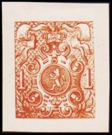 1866. Weapon.1 CENT. Essay. Brown. (Michel: 20) - JF194651 - Proofs & Reprints