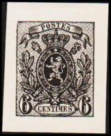 1866. Weapon.6 CENTIMES. Essay. Black. (Michel: ) - JF194680 - Prove E Ristampe