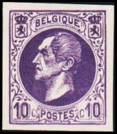 1865-1866. Leopol I. 10 CENTS Essay. Lilac. (Michel: ) - JF194393 - Proofs & Reprints