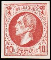 1865-1866. Leopol I. 10 CENTS Essay. Brown. (Michel: ) - JF194390 - Proeven & Herdruk