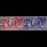 IRELAND 1948 - Scott# 135-6 T.W.Tone Set Of 2 LH - Unused Stamps