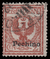 Pechino - Francobollo D´ Italia 1901/16 Con Soprastampa Di Torino - 2 C. Rosso Bruno - 1917/18 - Pechino