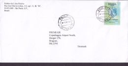 Brazil PAULISTA - Sao Paulo 1997 Cover Letra DRAGØR Denmark Tarifa Postal Internacional Taxe Percue Sello - Brieven En Documenten