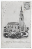 BEAUNE LA ROLANDE EN 1908 - EGLISE ST MARTIN DES XIIIe ET XVe SIECLES - BEAU CACHET - CPA VOYAGEE - Beaune-la-Rolande