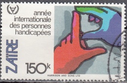 Zaïre 1981 Michel 737 O Cote (2002) 0.50 Euro Année Internationale Des Handicapées Cachet Rond - Usati