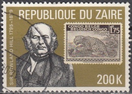 Zaïre 1980 Michel 637 O Cote (2002) 1.60 Euro Sir Rowland Hill Timbre Cachet Rond - Used Stamps