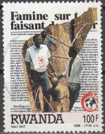 Rwanda 1988 Michel 1406 O Cote (2005) 3.00 Euro 125 Ans Croix-Rouge Docteur Cachet Rond - Usados