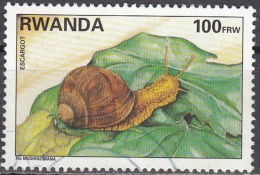 Rwanda 1995 Michel 1462A O Cote (2005) 5.50 Euro Escargot Cachet Rond - Used Stamps