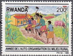 Rwanda 1989 Michel 1420 O Cote (2005) 5.00 Euro Agriculture Cachet Rond - Usados