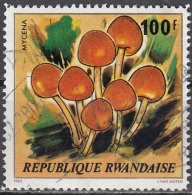 Rwanda 1980 Michel 1058 O Cote (2005) 5.00 Euro Champignon Mycène Cachet Rond - Gebruikt