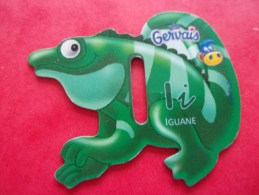 Magnet Danone  Gervais Iguane Lettre I - Letters & Digits