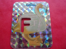 Magnet Danone  Gervais Flamant Rose Lettre F - Buchstaben Und Zahlen