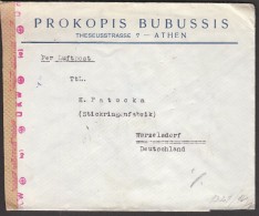 Greece To Germany / WWII / CENSORSHIP - ZENSUR / Oberkommando Der Wehrmacht Geöffnet And Verificato Per Censura - Cartas & Documentos