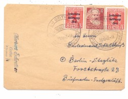 SBZ - 1948, Michel 202 (2) Und 214, Brief Von Gotha Nach Berlin-Steglitz - Covers & Documents