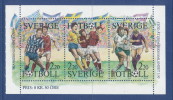 Sweden 1988 Facit # 1522-1524 HBL. Soccer Football, MNH (**) - Nuevos