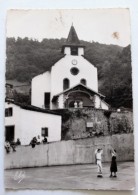 CPSM 64 ARNEGUY église Animée Danseurs Basques - Arnéguy