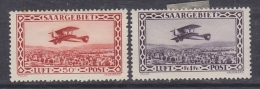 Sar 1928 Airmail 2v * Mh (=mint, Hinged) (50c Value With 1 Brown Teeth) (31136A) - Airmail