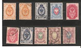 FINLANDE   LOT  DIVERS   NEUF ** / * / OBLITERE  AVEC VARIETE DU UN MARK SANS  FOND  VERT - Unused Stamps
