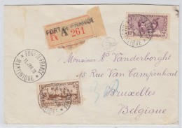 Martinique/Belgium REGISTERED COVER 1938 - Sonstige - Ozeanien