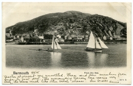 BARMOUTH : FROM THE SEA / POSTMARK - BARMOUTH (DUPLEX) / ADDRESS - LONDON, BRIXTON ROAD - Merionethshire