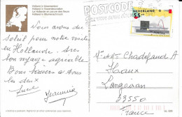 N°   1288   EUROPA  PAYS BAS  - SUR CP 87 FLAMME POSTCODE - Lettres & Documents