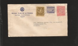 E)1951 CUBA, ROTARY CLUB, NATIONAL HOTEL,  WOMAN HOLDING CHILD ALOFT, RA14 PT9, PROPOSED COMMUNICATIONS BUILDING RA11 PT - Covers & Documents