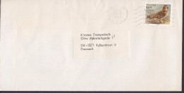 Iceland REYKJAVIK 1987 Cover Brief Denmark Bird Vogel Oiseau Brandugla Owl Uhle Stamp - Lettres & Documents