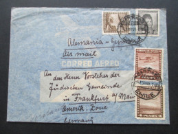 Chile 1949 Luftpost Judaika / Judentum An Den Vorsteher Der Jüdischen Gemeinde In Frankfurt Am Main - Judaísmo