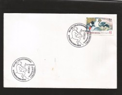 E)2008 CUBA, NATIONAL ZOO, CROWNED CRANE, BIRD, DAY OF COLLECTING, TOBACCO FANCY CANC. MARCOPHILIA - Storia Postale