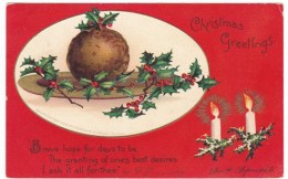 Merry Christmas, Clapsaddle Artist Signed Image, Christmas Day December 25 Postmark, C1900s Vintage Postcard - Clapsaddle