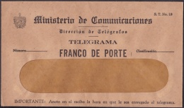 TELEG-193 CUBA OLD TELEGRAM TELEGRAPH. CIRCA 1950. TELEGRAFO OFICIAL DEL ESTADO. - Prephilately