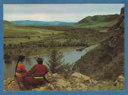 214571 / The Tuul River Or Tula River - WOMAN LONG HAIR AND MAN , Mongolia Mongolei Mongolie - Mongolei