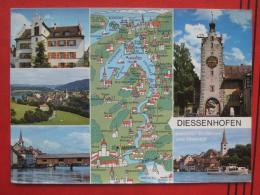 Diessenhofen (TG) - Mehrbildkarte Mit Landkarte - Diessenhofen