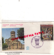 63 - ISSOIRE - ENVELOPPE EGLISE ST AUSTREMOINE - CHAPITEAU DE LA CENE -1973 - Issoire