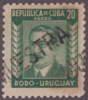1937-262 CUBA REPUBLICA. 1937. Ed.320. 20c ESCRITORES Y ARTISTAS. URUGUAY MUESTRA ESPECIMEN. RODO. - Nuovi