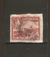 ANTIGUA 1942 2s 6d MAROON SG 106a FINE USED ON PIECE Cat £22 - 1858-1960 Kronenkolonie