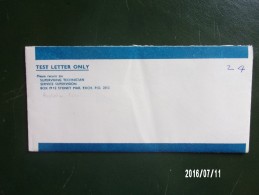 Pli D'essai Indexation Automatique Australien (indexation Au Dos) - Postmark Collection