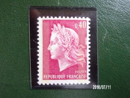 N°1536Ba 0,40 Marianne De Cheffer 2 Bandes De Phosphore Neuf ** Cote 2024 3€ - 1967-1970 Marianne Of Cheffer