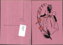 115774,Scherenschnitt Silhouette Mädchen Kleid Mode - Silhouetkaarten
