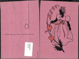 115775,Scherenschnitt Silhouette Mädchen Kleid Mode - Silhouetkaarten