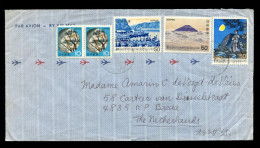 JAPAN - Aerogramme Sent From Tokyo To Breda, The Netherlands. Nicely Franked. (d-266) - Airmail