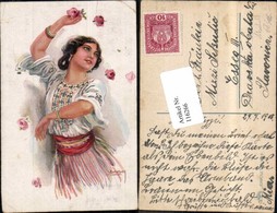 116266,Luis Usabal Orientalische Frau Beim Tanz - Usabal