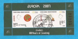 2007 139-40   EUROPA CEPT PFADFINDER SCOUTS  MONTENEGRO CRNA GORA   Used - Oblitérés