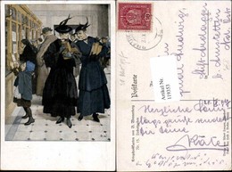 119353,B. Wennerberg Karikatur Nr 15 Liebesgaben Frauen Hut Mode Geschenke Postamt Po - Wennerberg, B.