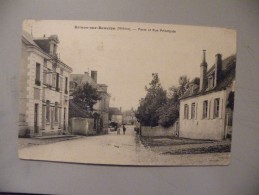 A391. CPA. 58. BRINON-sur-BEUVRON. Poste Et Rue Principale.  Beau Plan Animé. Ecrite & Voyagée 1915 - Brinon Sur Beuvron