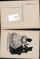 120765,Scherenschnitt Silhouette Isolde Brucker Mütterliche Ermahnung - Silhouetkaarten