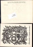 120772,Scherenschnitt Silhouette Blumen C. Fabriz Fabrizius - Silhouetkaarten
