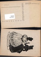 120760,Scherenschnitt Silhouette Isolde Brucker Mütterliche Ermahnung - Silhouetkaarten