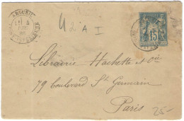 FRANCIA - France - 15c - Enveloppe 115 X 75 Mm Type Sage - Intero Postale - Entier Postal - Postal Stationery - Viagg... - Standaardomslagen En TSC (Voor 1995)